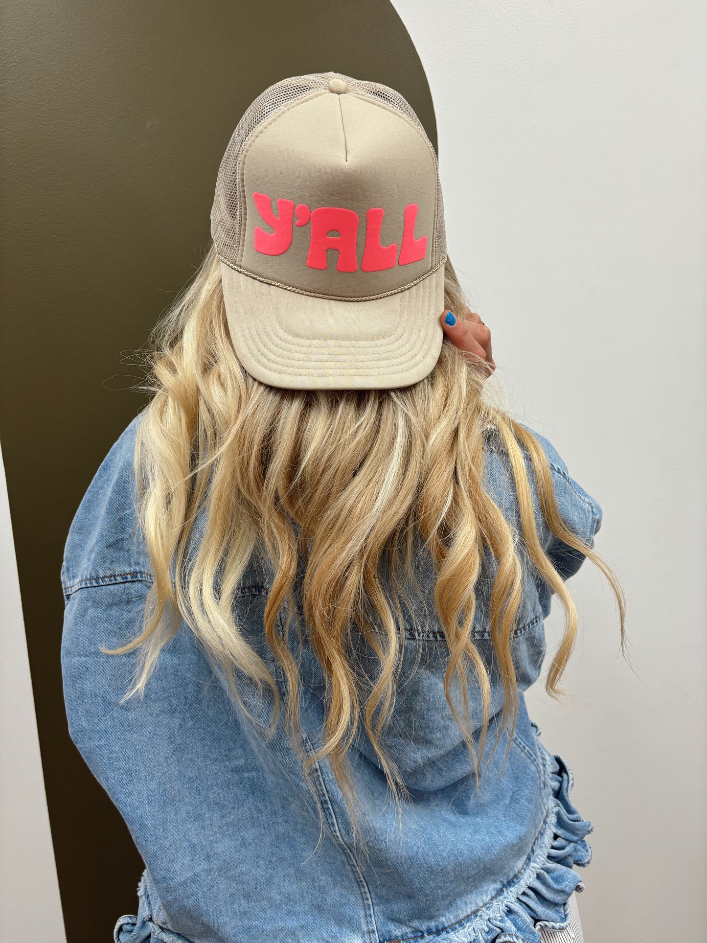 Yall Trucker Hat (Khaki)