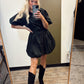 City Button Dress
