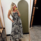 Mykonos Print Maxi Dress