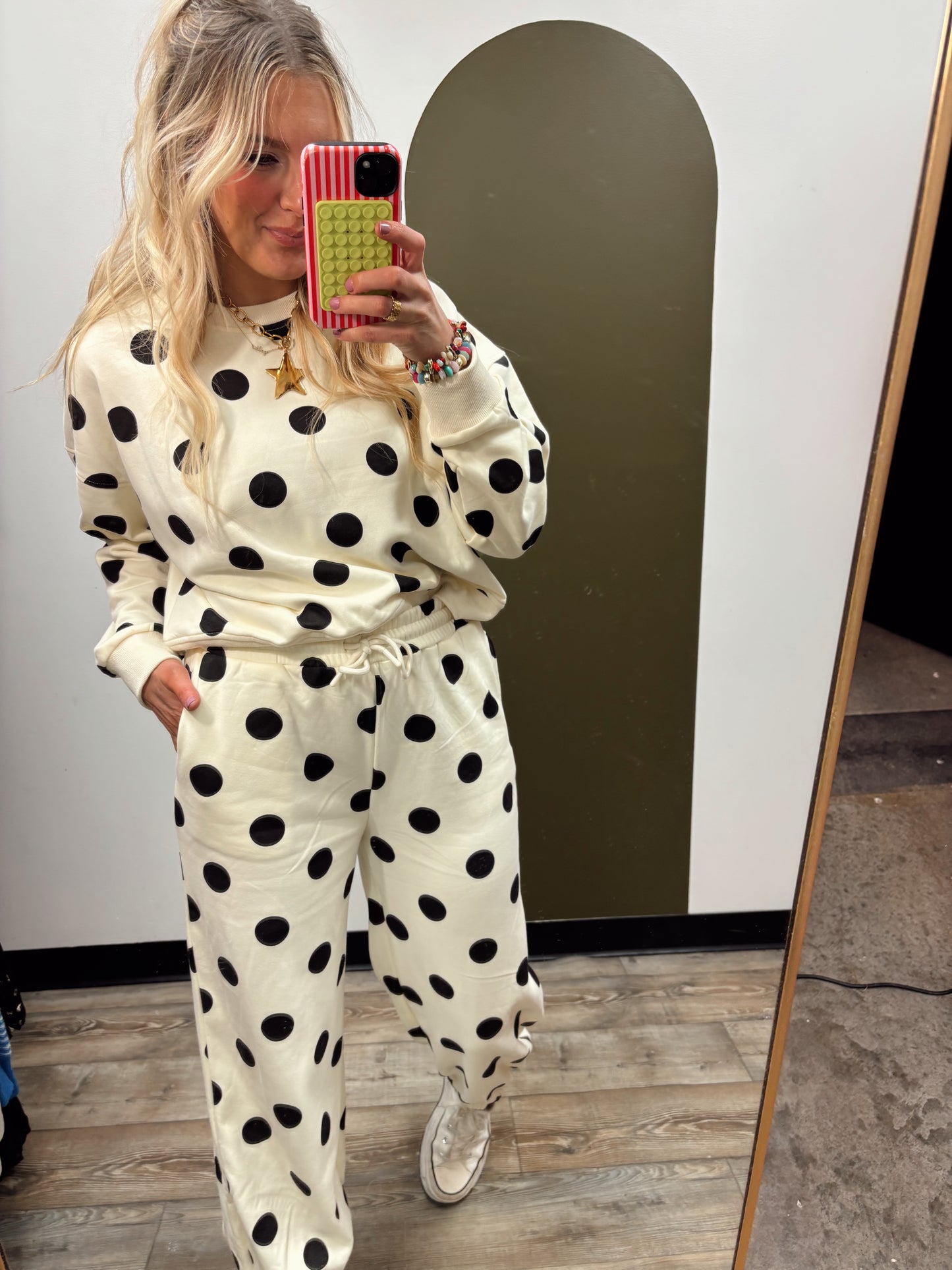 Polka Dot Sweat Set