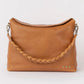 Shay Pebbled Crossbody Bag (Tan)
