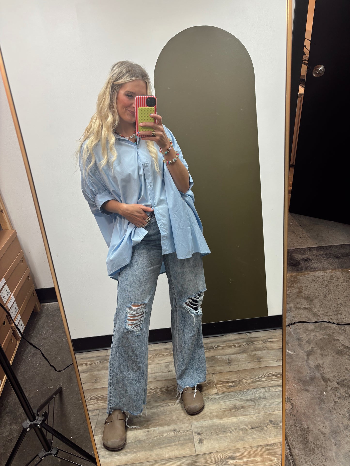Baby Blues Button Up (Sky)