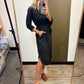 Maeve Button Down Dress (Black)