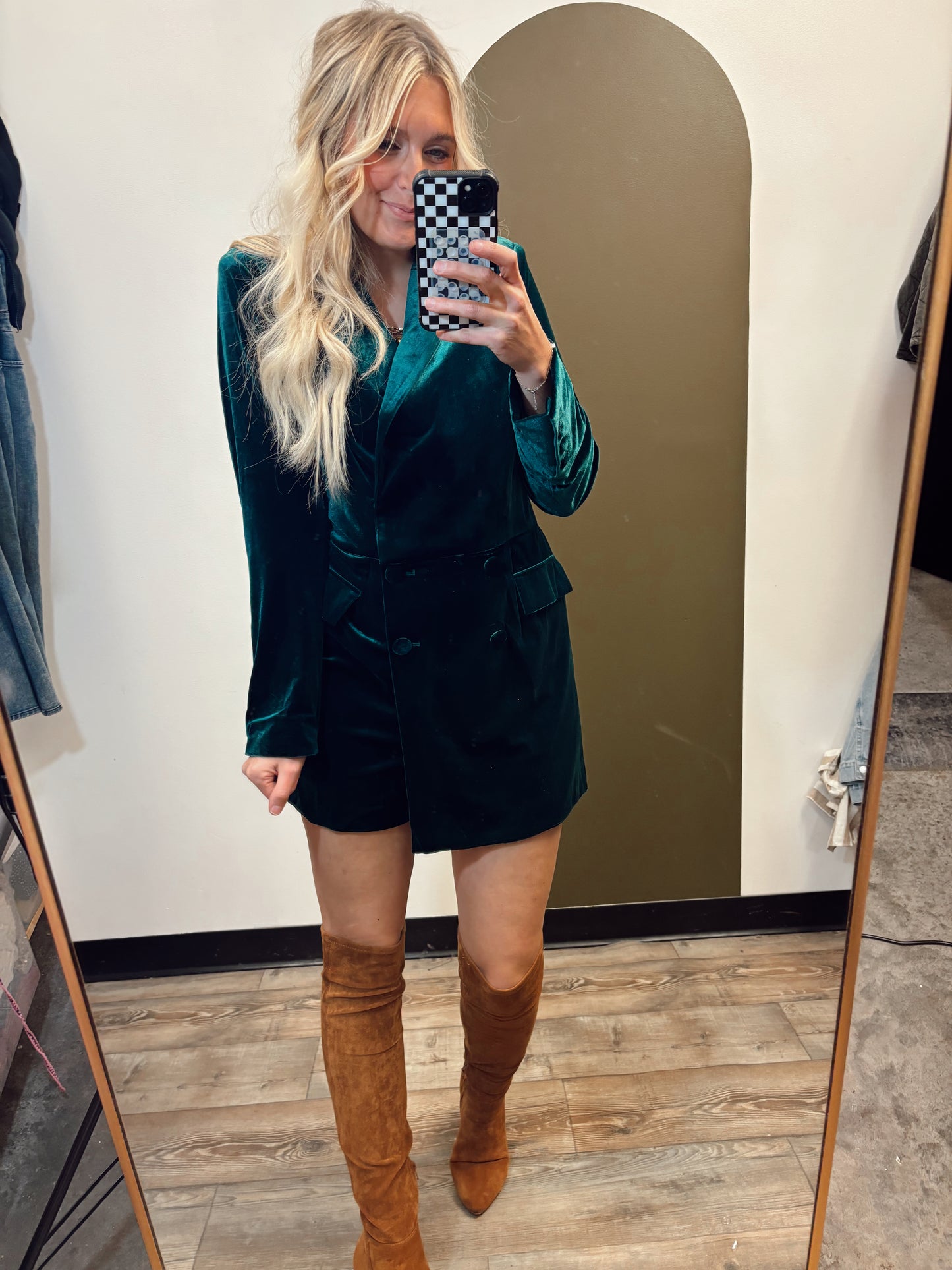 Tis The Season Romper (Emerald)