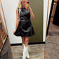 Alaya Vegan Leather Dress