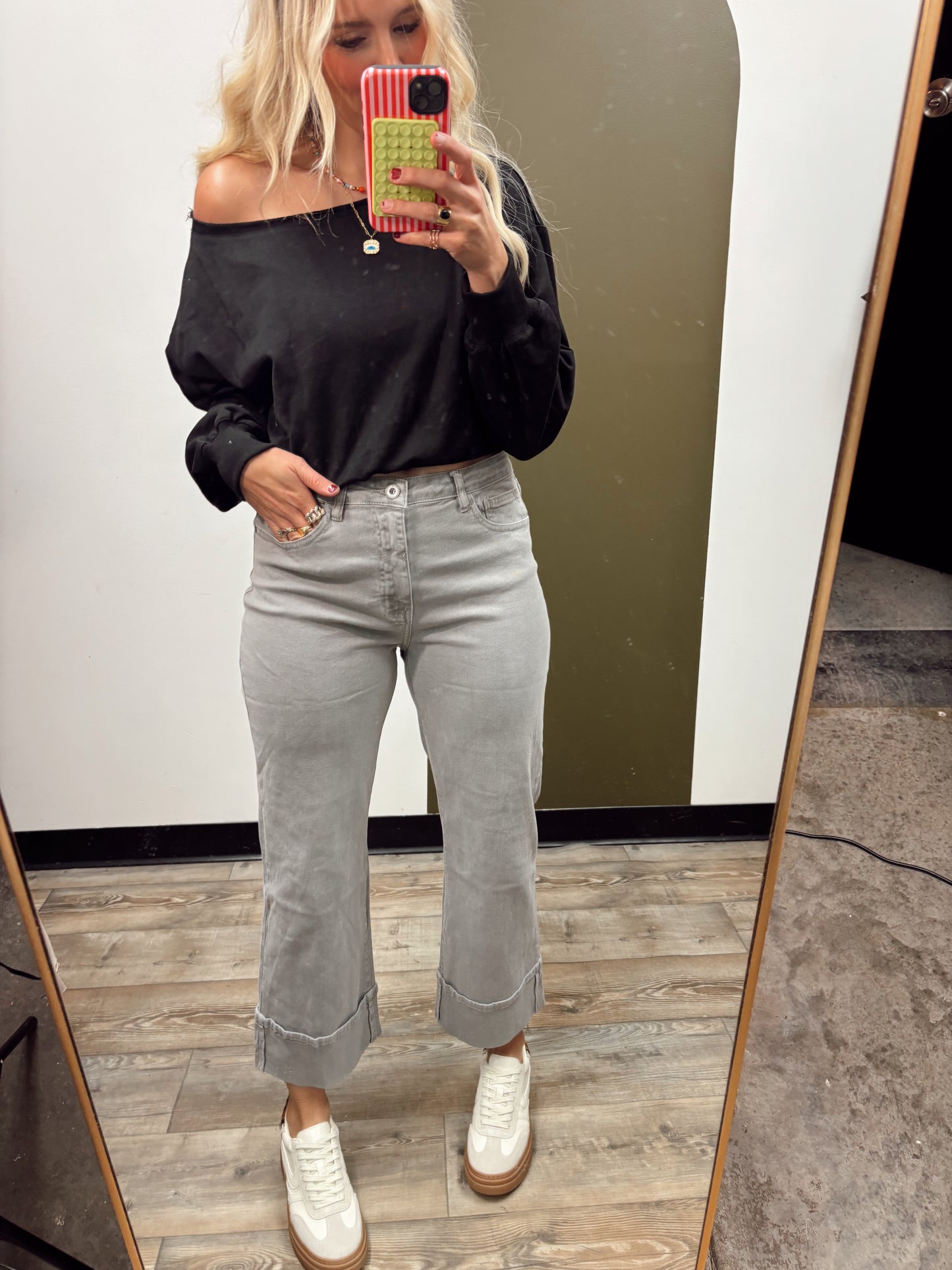 Emely Cuff Jean (Grey)