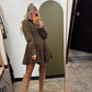 Carmine Cord Dress (Chocolate)