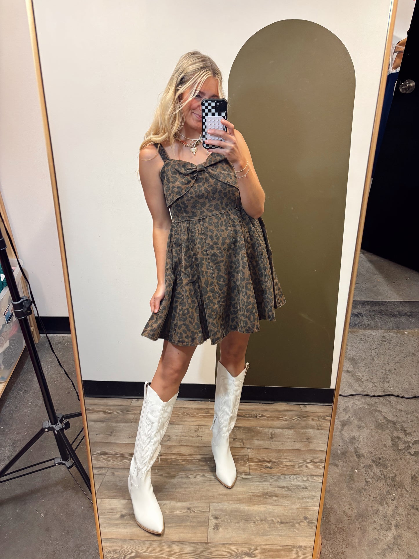 Never Boring Leopard Dress