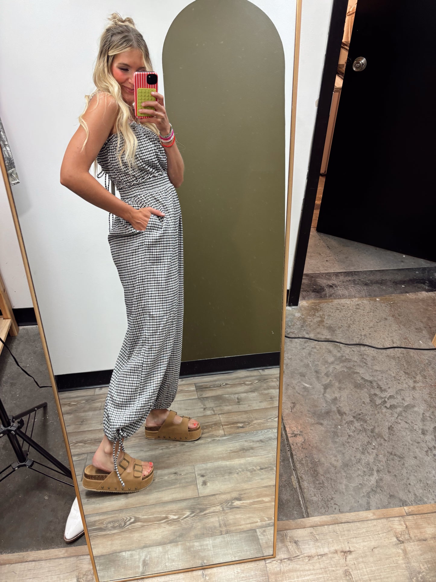 Aleah Gingham Jumpsuit