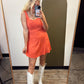 Sonja Linen Dress (Coral)