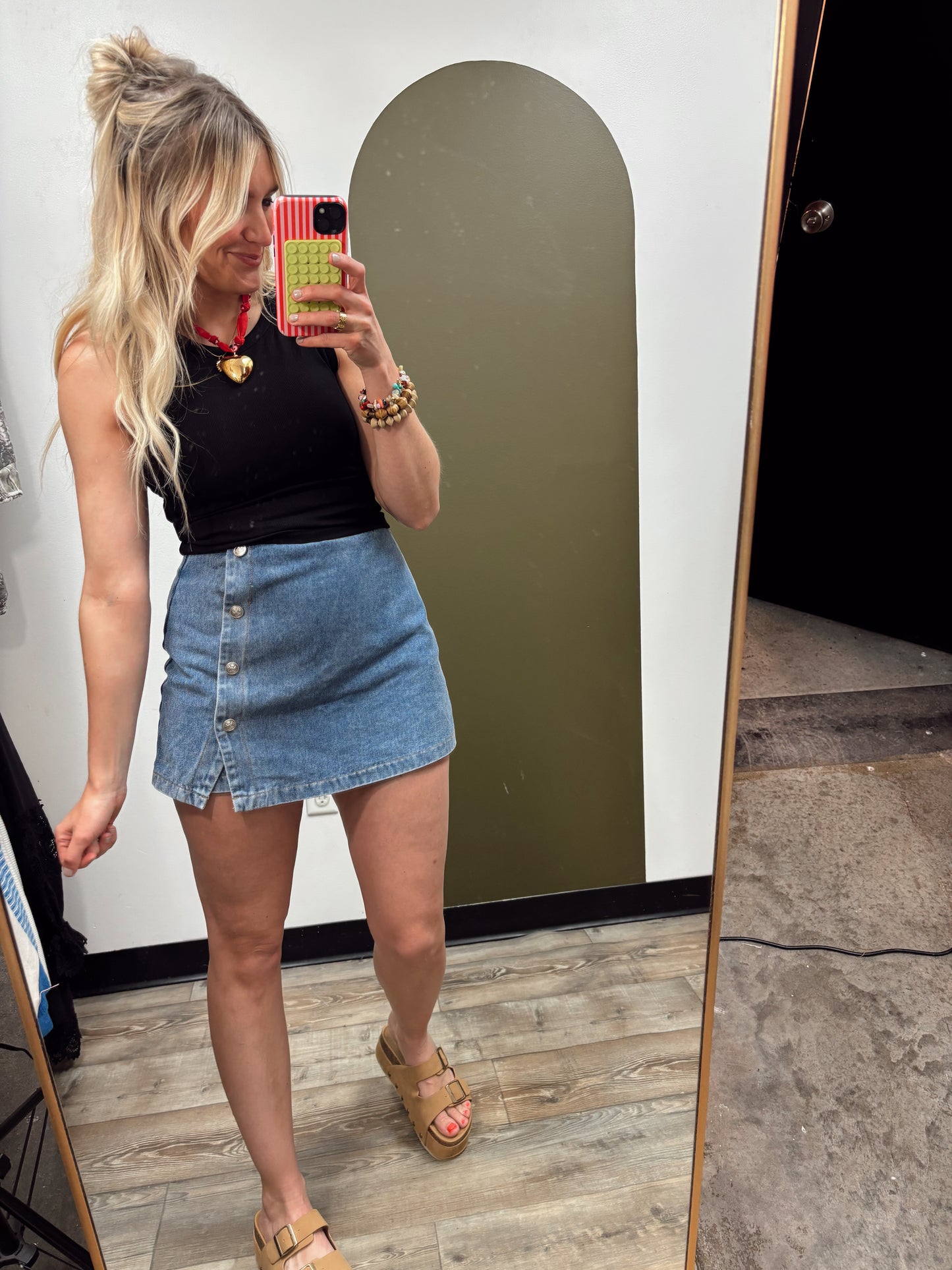 Shes The One Denim Skort