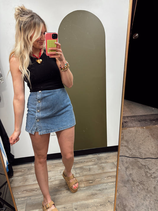 Shes The One Denim Skort