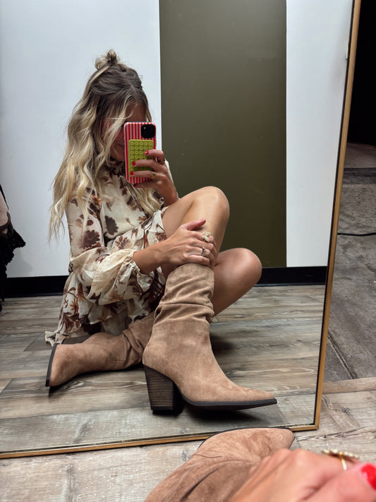Letty Slouch Boot (Latte)