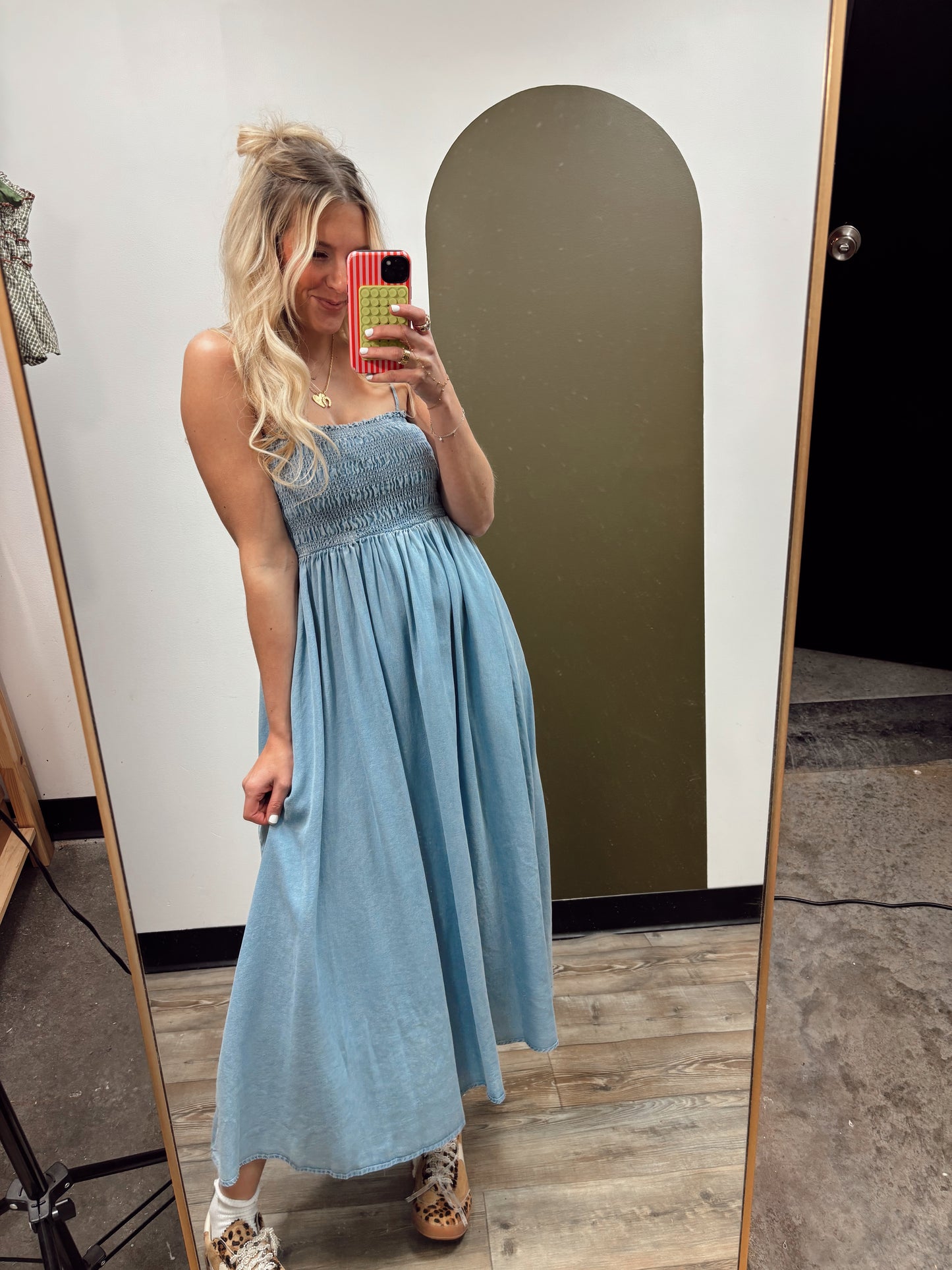 Penelope Chambray Midi Dress