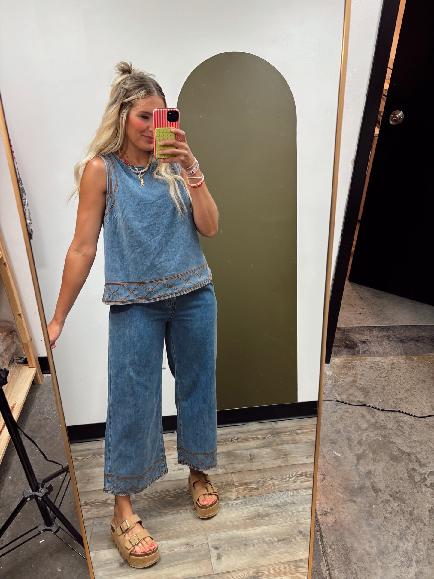Lera Denim Stitch Set