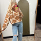 Rosa Flower Sweater (Taupe)