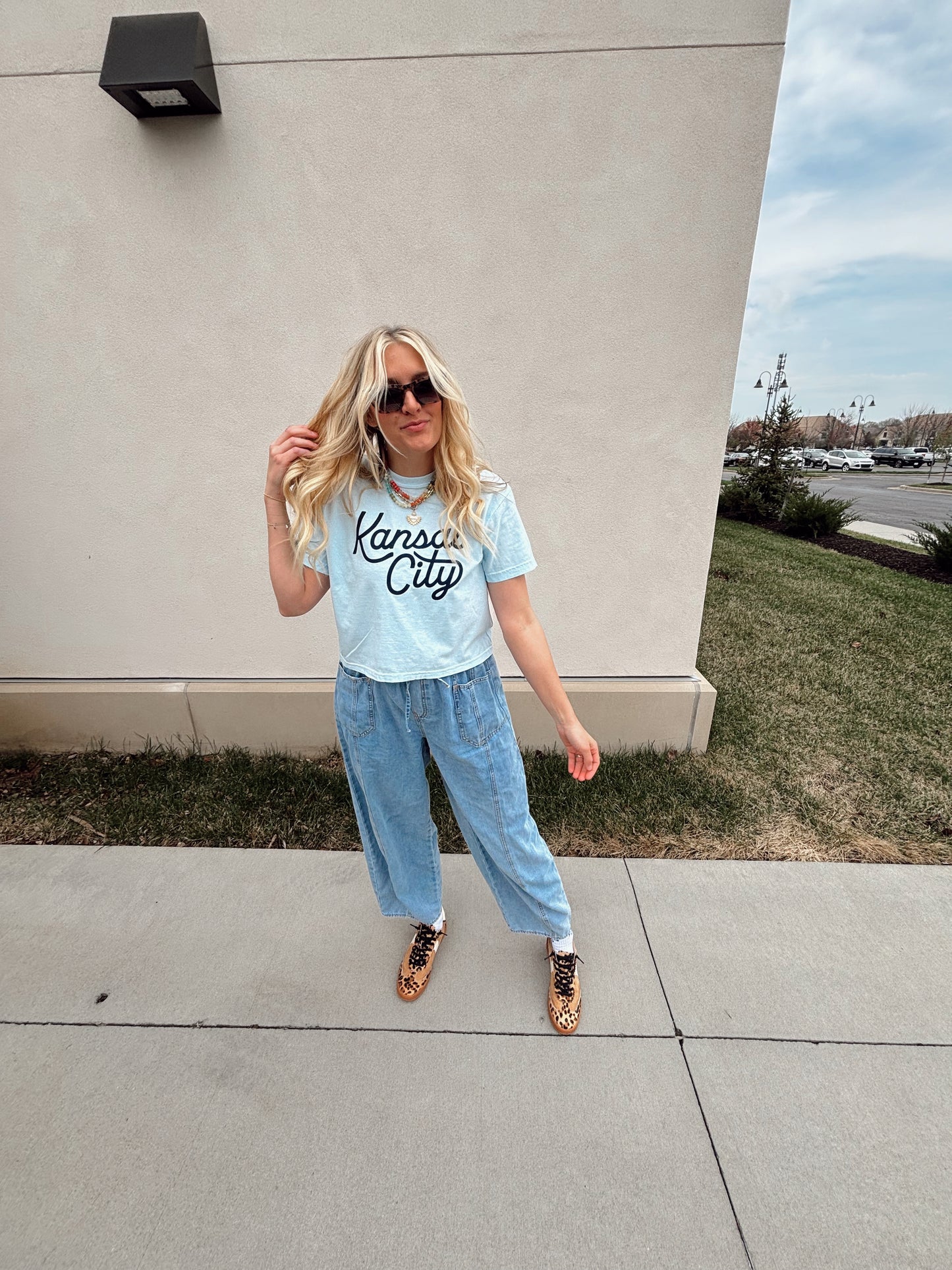 Kansas City Crop Script Tee