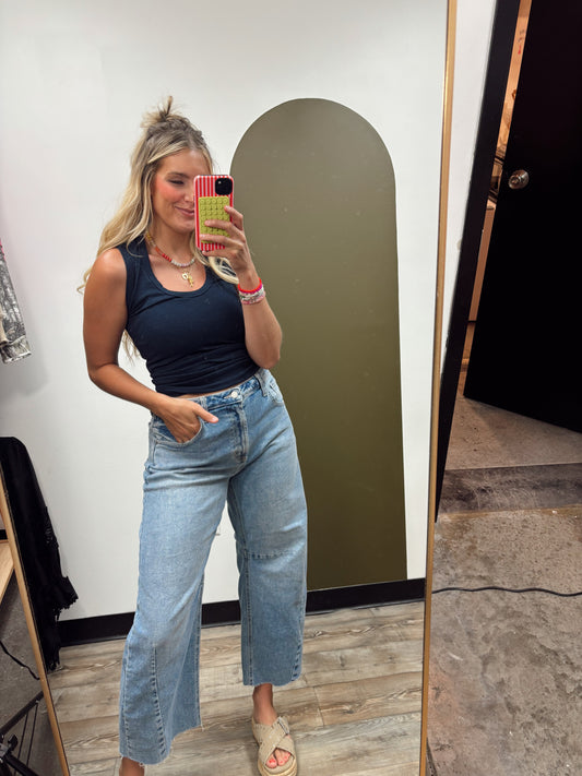 Kelsey Tank Top (Navy)