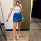 Track Star Skirt (Blue)