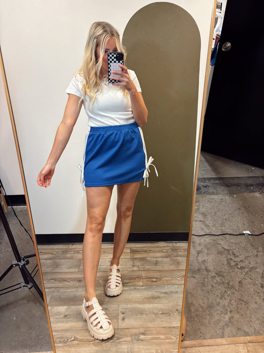 Track Star Skirt (Blue)