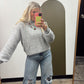 Reign Mock Neck Sweater (Grey)
