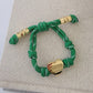 Knotty Cord Heart Bracelet
