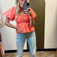 Sammi Sweetheart Top (Coral)