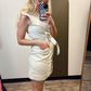Kathleen Button Dress (Sand)