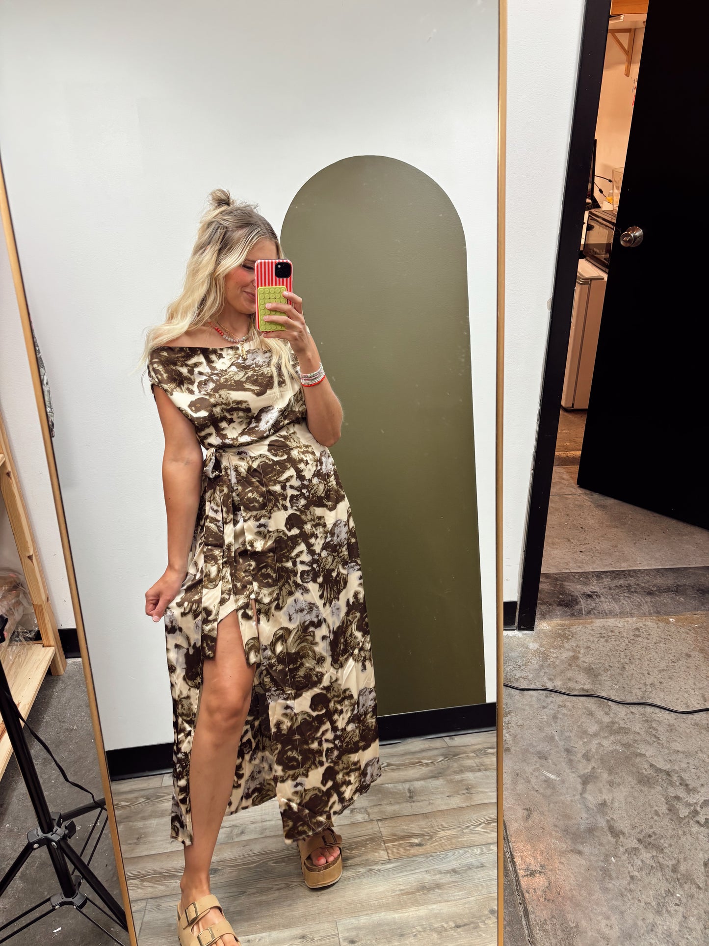 Melany Wrap Maxi Dress