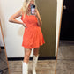 Sonja Linen Dress (Coral)