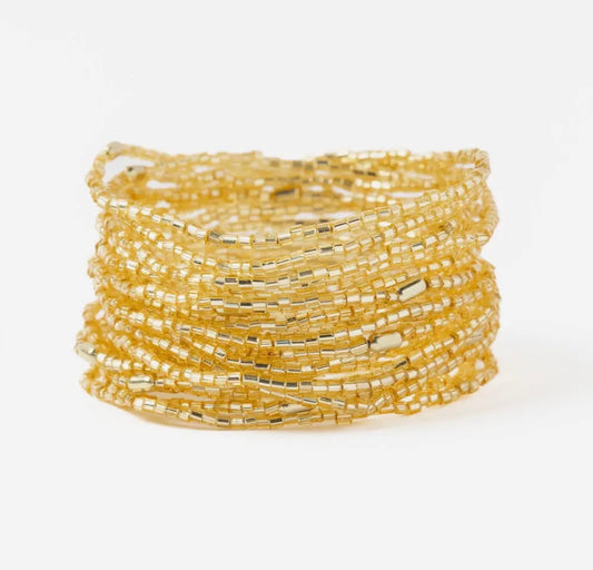 Chelsea 18 Strand Luxe Bracelet (Gold)