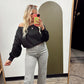 Alina Off Shoulder Sweatshirt (Black)