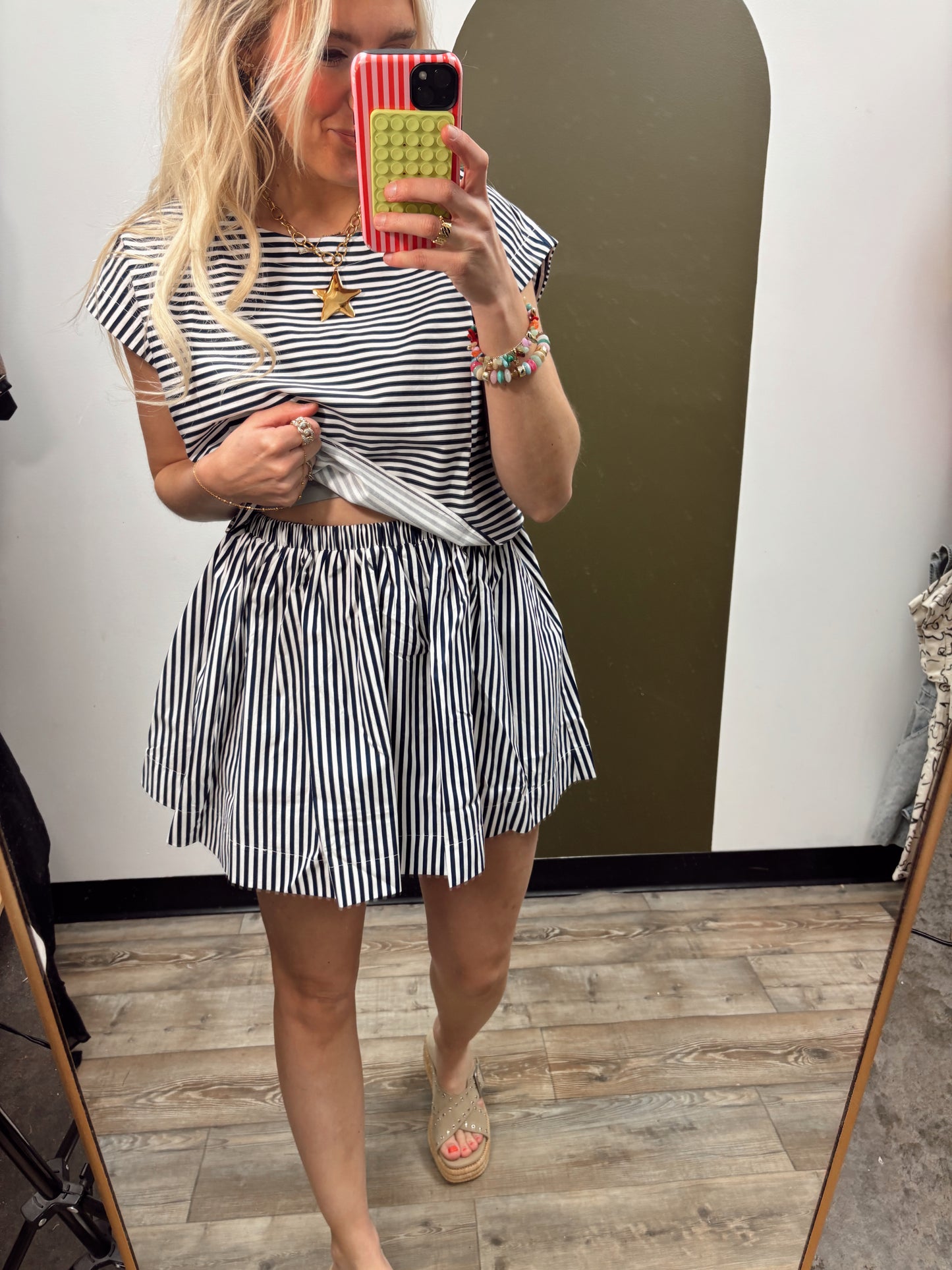 Clubhouse Stripe Set (Navy)