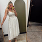Gwyn Polka Dot Midi (Brown Dot)