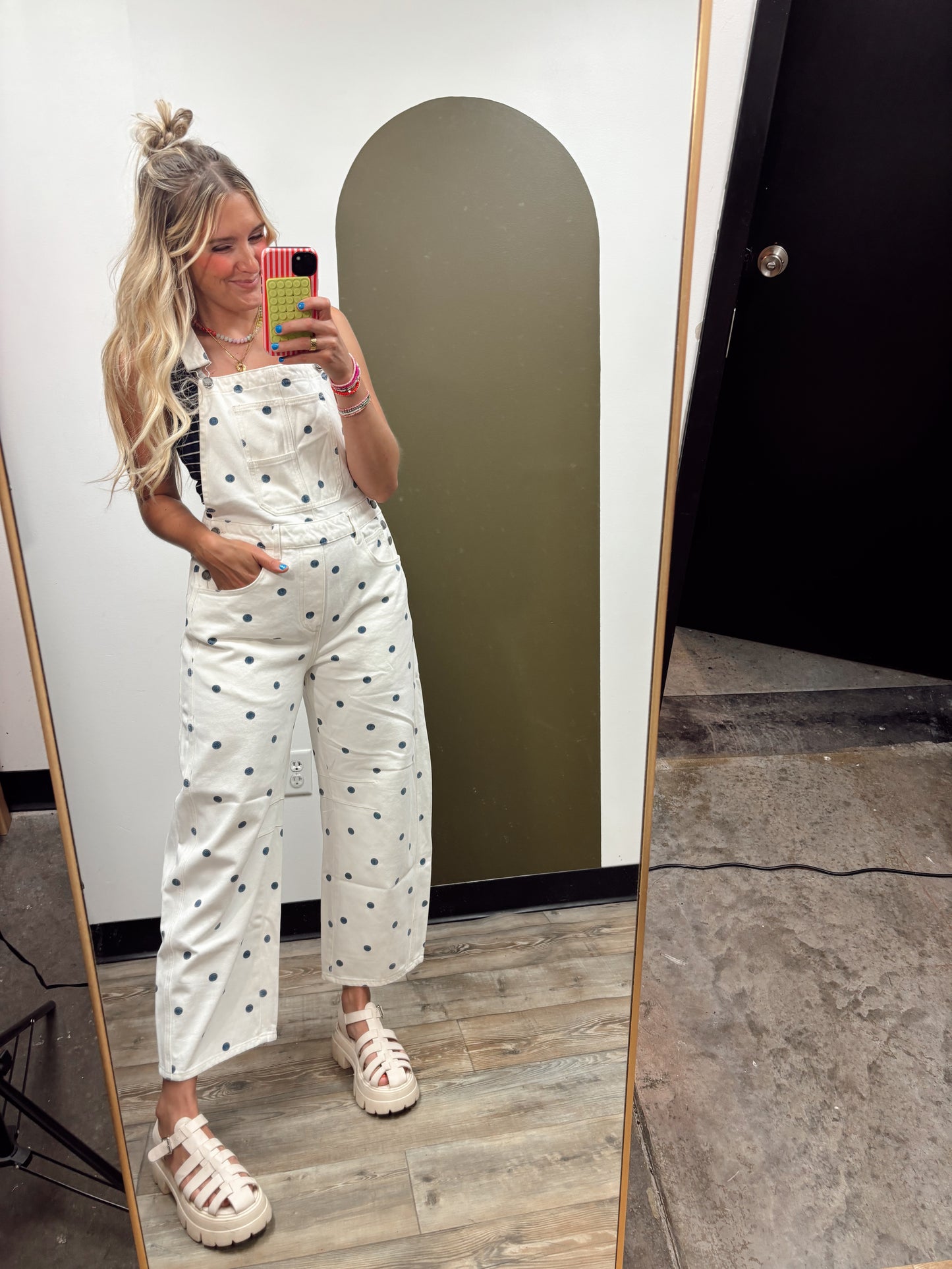 Relaxed Polka Dot Overall