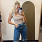 Khloe Scoop Top (Khaki)