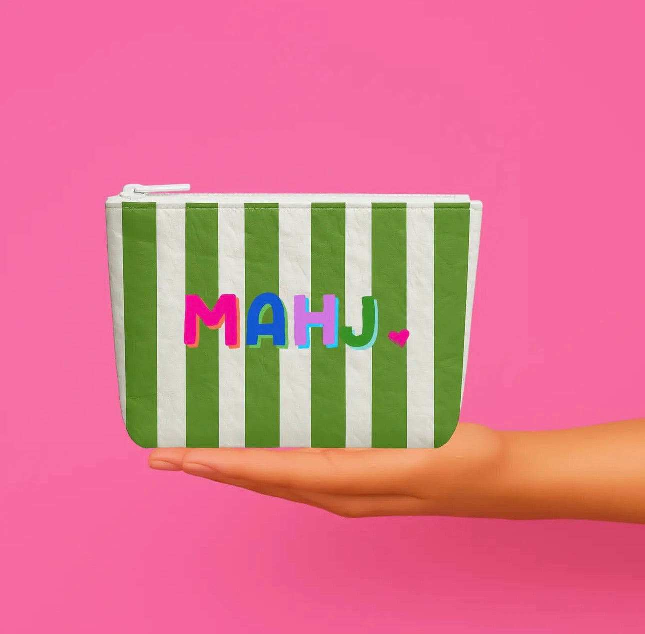 Mahjong Stripe Pouch