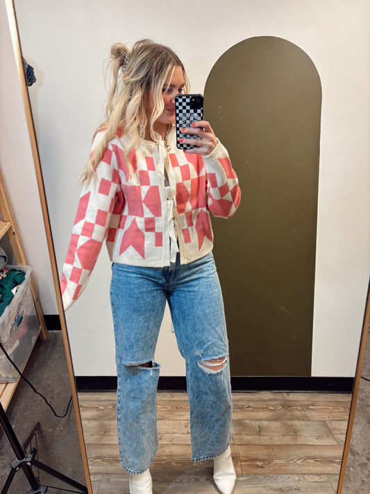 Shape Of You Cardigan (Pink)