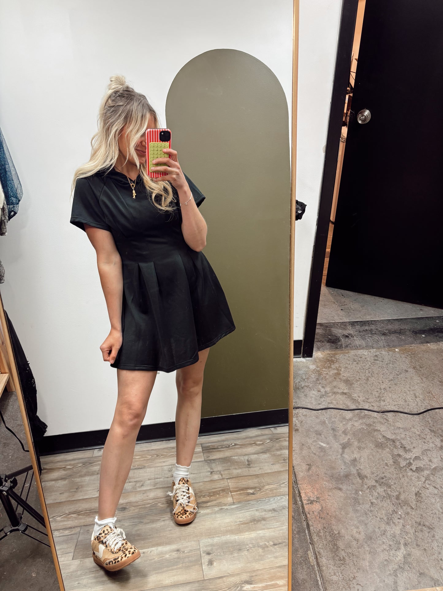 Sporty Spice Hoody Dress (Black)