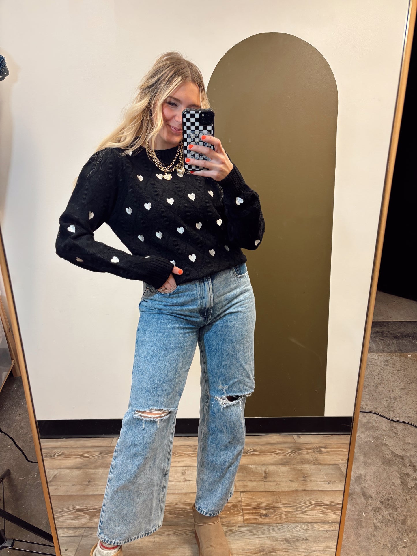 Cross My Heart Sweater