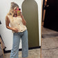 Luz Gold Button Knit Top