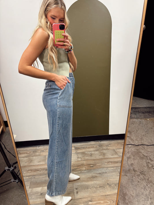 Phoebe Chambray Pant