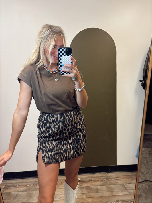 Lia Cuff Top (Brown)