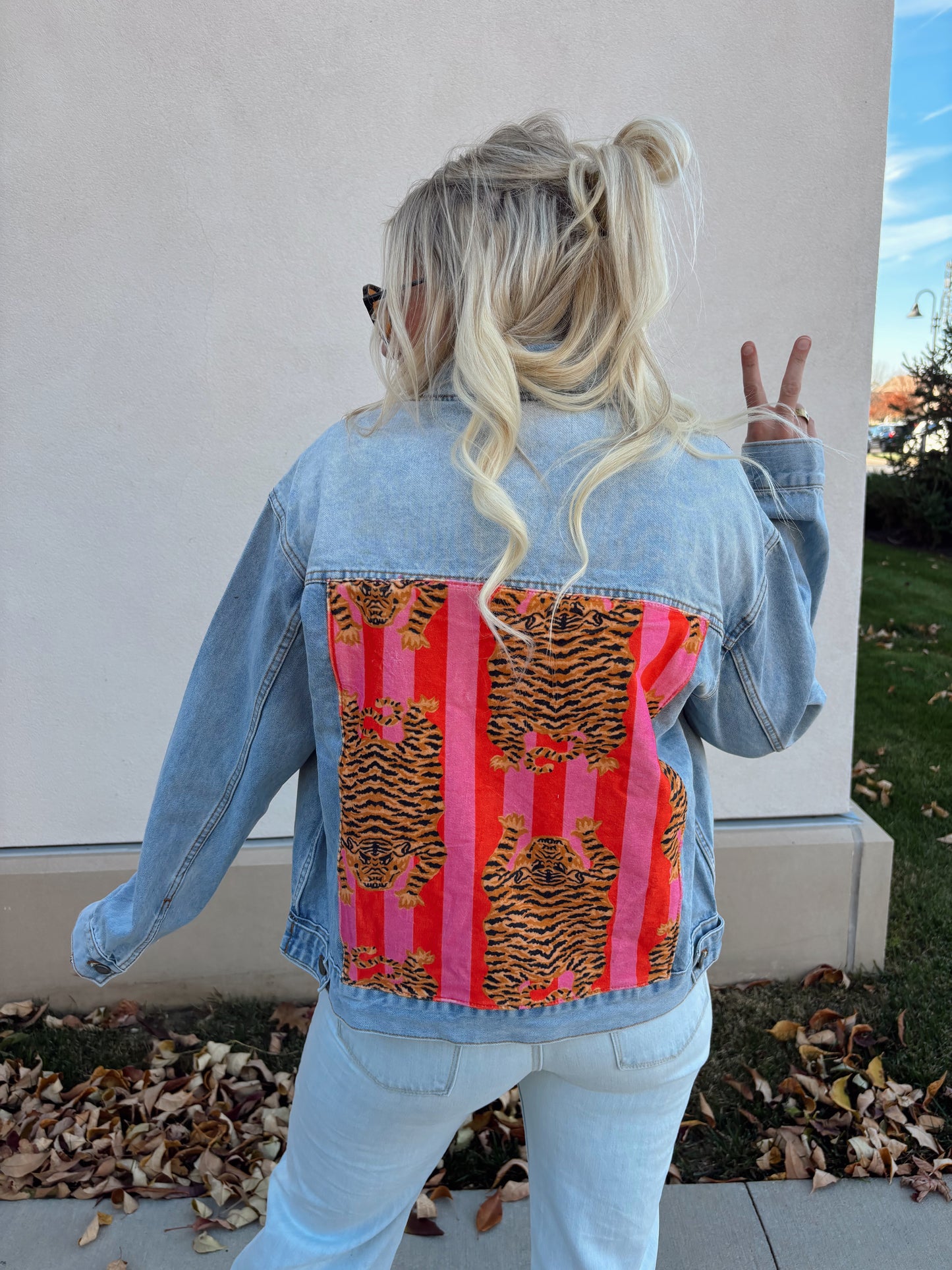 Tiger Patch Denim Jacket
