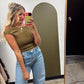 Rayne Boat Neck Top (Moss)