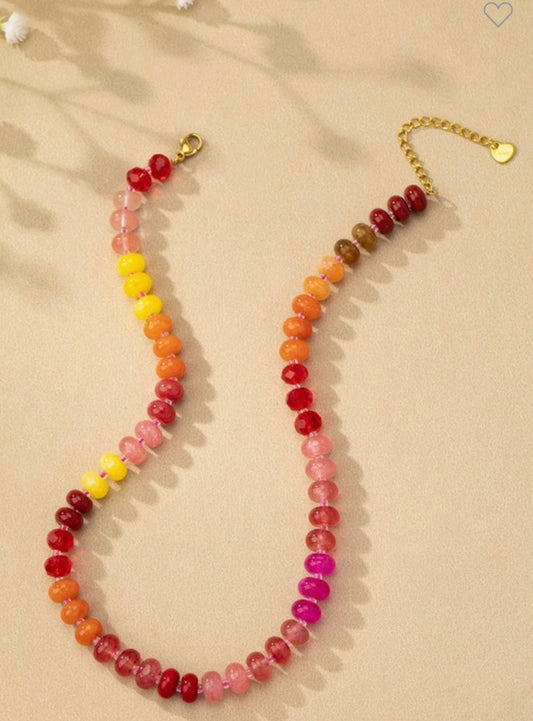 Rainbow Gem Necklace (Starburst)