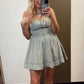 Jemma Cross Back Denim Dress
