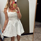 Bid Day Halter Dress (White)