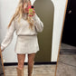 Arie Sweater Skirt Set (Oat)