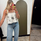 Leaf Tie Emb Top